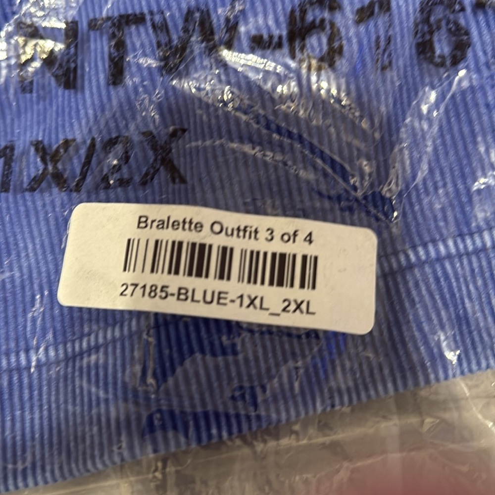 Zenana Blue Ribbed Tank Top - Picture 2 of 2
